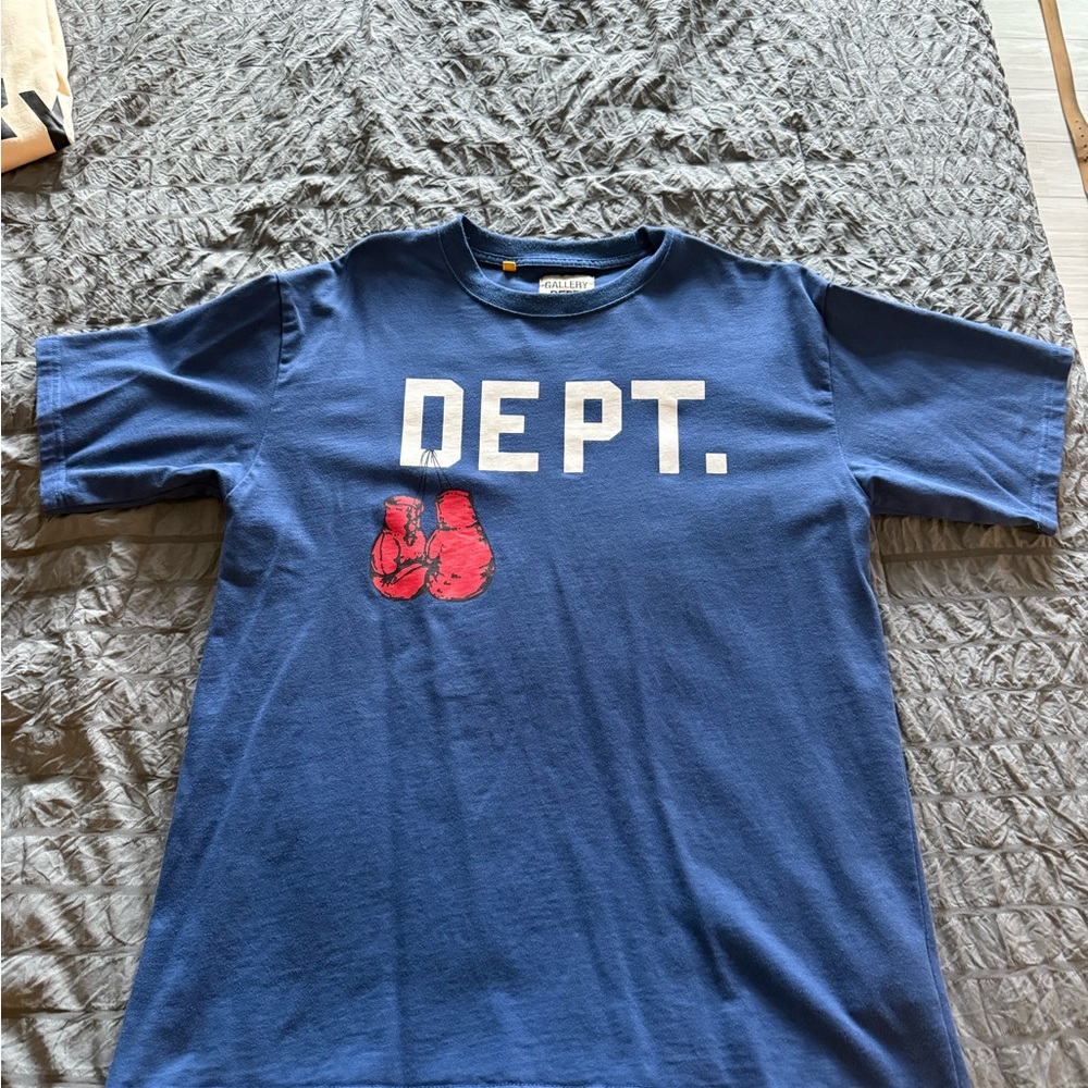 Gallery Dept Blue and Red Short Sleeve Tee